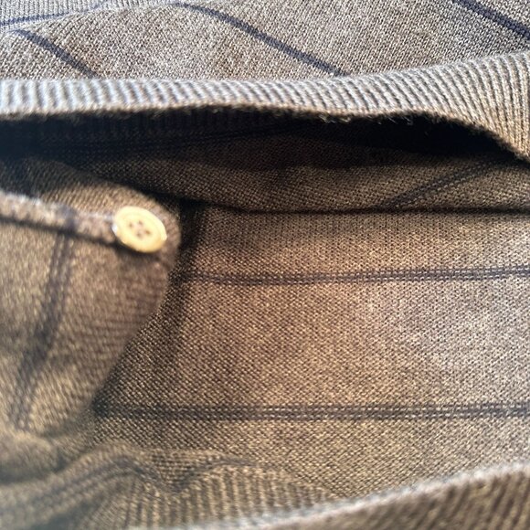 Brooks Brothers 346 Merino Wool Polo Sweater Mens Extra Fine Italian Button Top - Picture 7 of 16